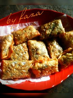 Foto resep pisang coklat kulit pangsit