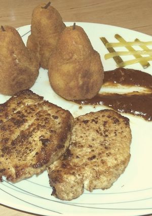 Pácolt karajsült burgonyakörtével recept fotója