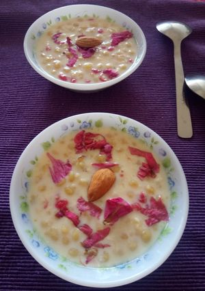 A picture of Boondi kheer.
