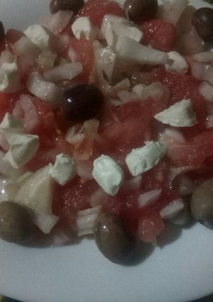 Une photo de Salade fenouil / tomate / fromage