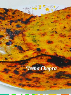 मेथी वाला मक्का पराठा ( methi wala makka paratha recipe in Hindi रेसिपी मुख्य फोटो