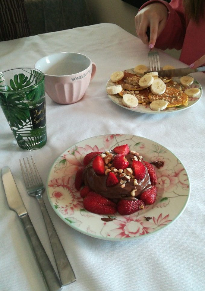 Φωτογραφία της συνταγής Πεντανόστιμα pancakes βρώμης!!