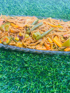 A picture of Fried pasta.