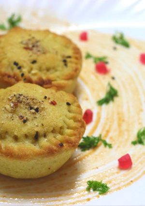 A picture of Muffin Chicken Corn Pie.