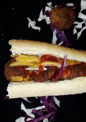 عکسی از دستور ساندویچ کوفته پفکی(تن ماهی)