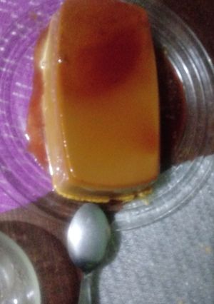 Una foto de Flan de café sin huevo ni horno