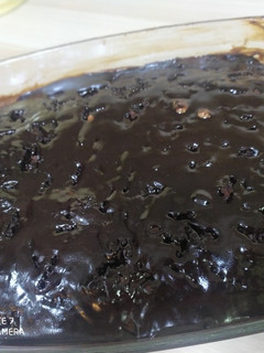 عکسی از دستور کیک خیس شکلاتی