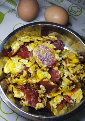 Foto resep Lapchiong telur
