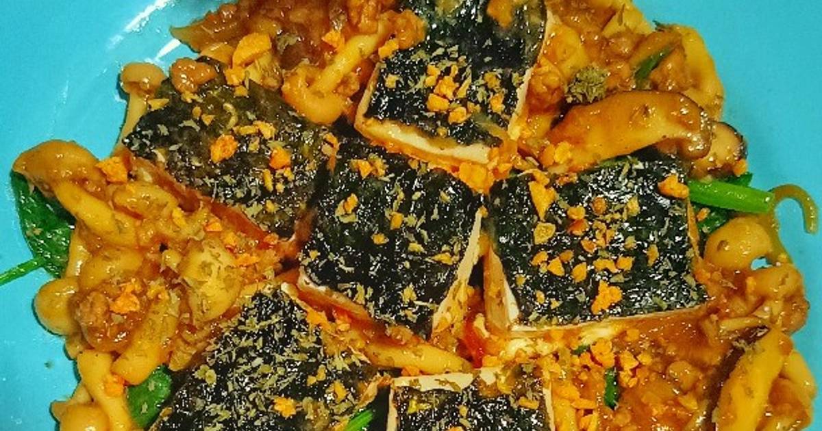 13 resep tahu rumput laut jamur shimeji enak dan sederhana ala rumahan