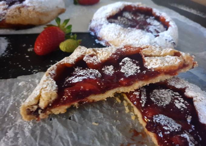 Galette alle fragole glutenfree e vegan