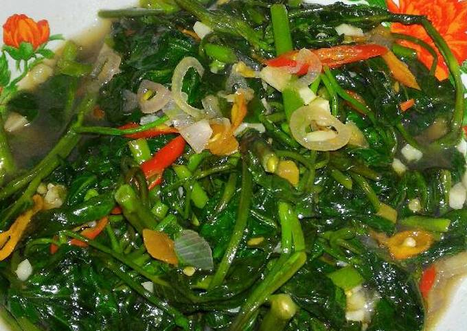 Resep Ca Kangkung Pedes Sedep, Menggugah Selera