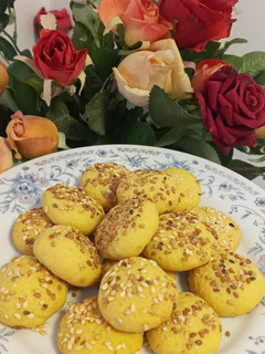 عکسی از دستور شیرینی کنجدی💖