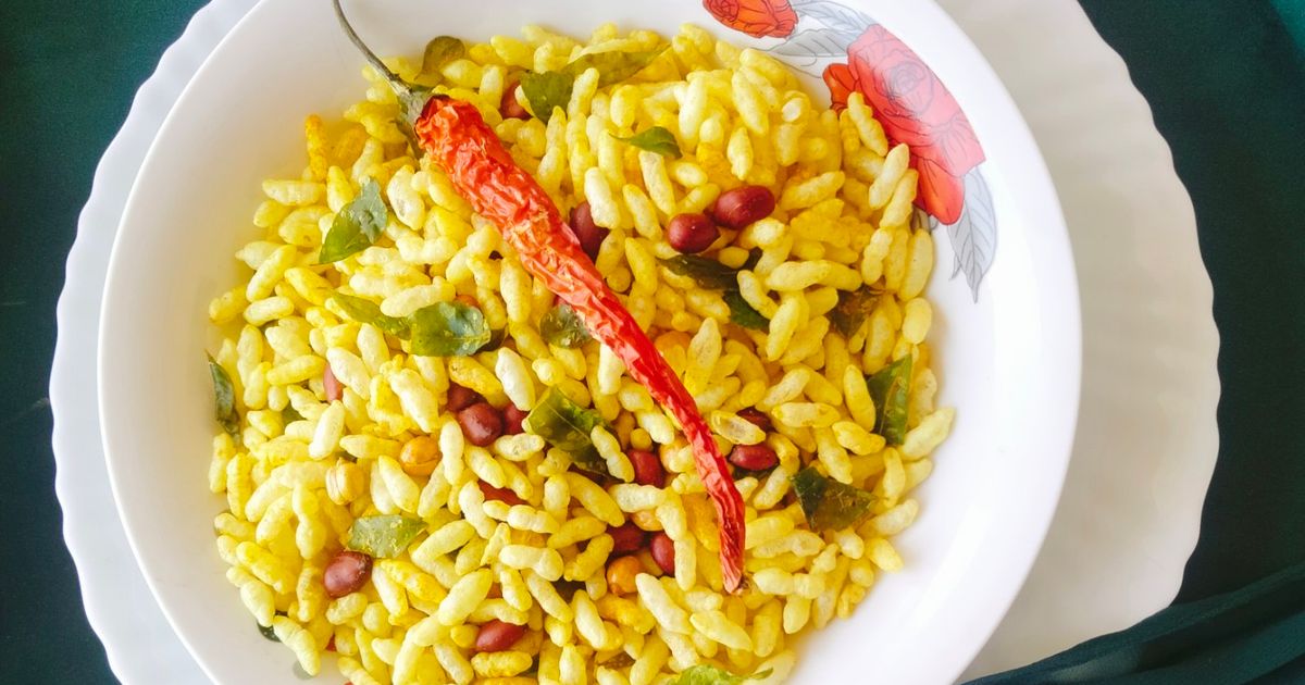 Masala Puffed Rice (No Fry Puffed Rice Snacks 😋😋) Recipe by Jyoti ...