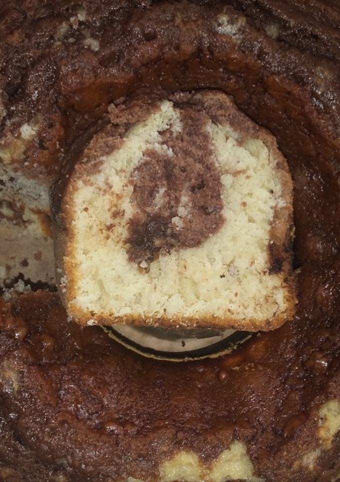 Una foto de Budín ingles (Marmolado con pepitas de chocolate)