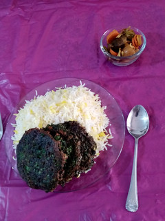 عکسی از دستور کوکو سبزی