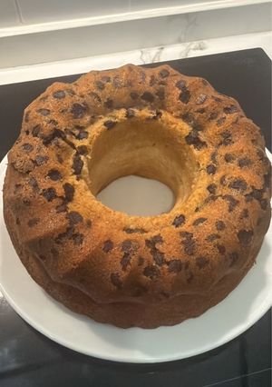 Una foto de Bizcocho de vainilla con lagrimitas de chocolate