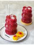 Pink Rubby Smoothies (Apel Bit Kurma Mangga Nanas Pisang Sunkist Daun Mint)