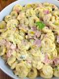 One-Pot Pasta com Fiambre e Alho-Francês