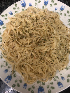 Una foto de 415. Spaghetti al ajillo (principal pasta)