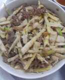 Măng trúc xào bò