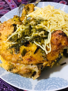 Una foto de Pollo a la naranja
