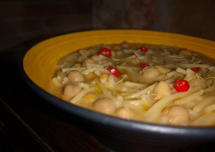 Pasta e ceci alla romana