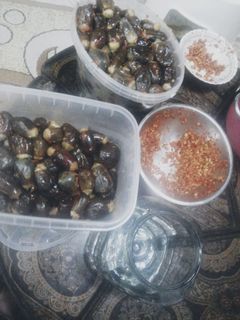 صورة لوصفة مكدوس بزيت الزيتون
