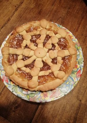 A picture of Fig Jam Tart with Butter-Free Crust.