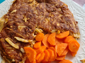 Una foto de Tortilla de tallarines (sobrantes)