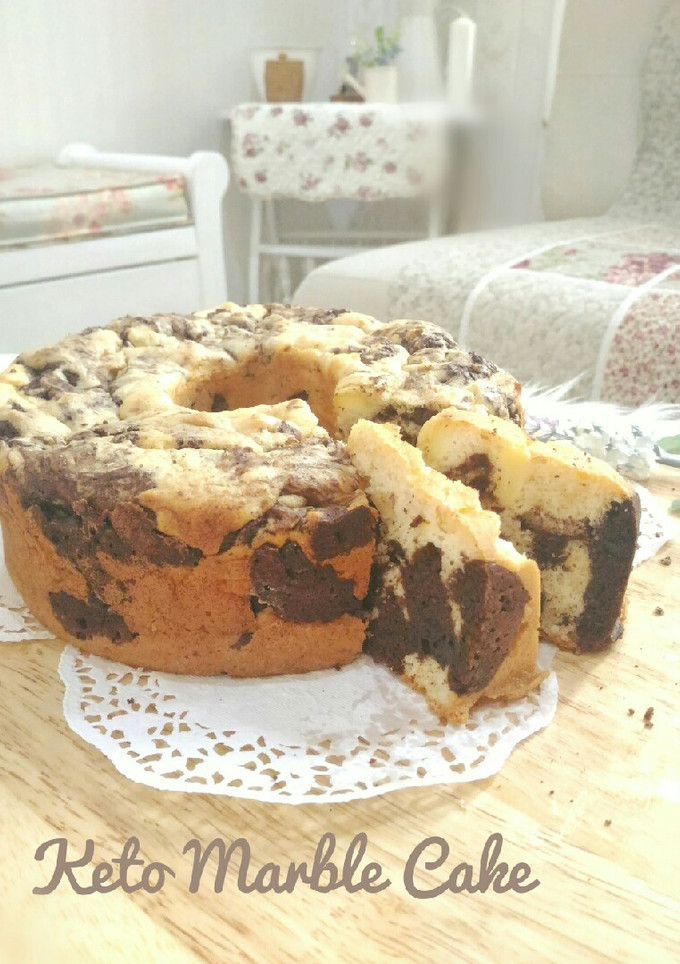 Foto resep 🌠Keto Marmer Putih telur Cake 1.5x Resep #ketopad 💟