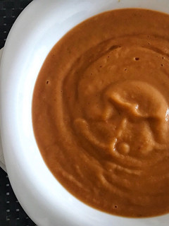 Una foto de Puré de calabacín