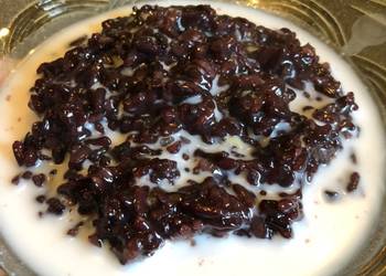 Resep Baru Bubur ketan item (mudah dan cepat dibikinnya 😊) Sedap