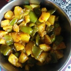 Aloo shimla mirch A picture of Aloo shimla mirch.