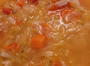 Foto principal de Sopa de col y tomate con Thermomix