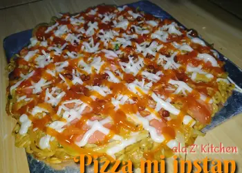 Resep Mudah Pizza mi instan Sedap