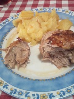 Una foto de Piernas de cordero al horno