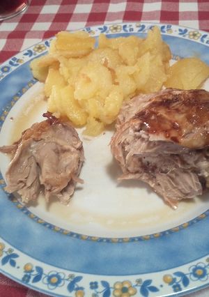 Una foto de Piernas de cordero al horno