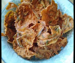 Resep mudah Rakik Bada Khas Padang (peyek teri basah) Lezat Mantap