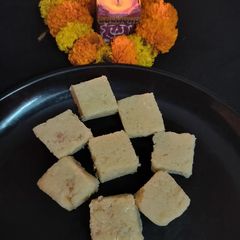 A picture of Panner burfi sandesh.