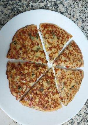 عکسی از دستور پیتزا تابه ای