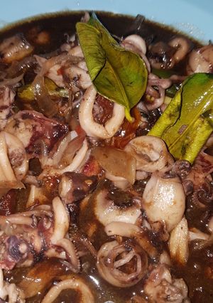 Foto resep Cumi saos itam