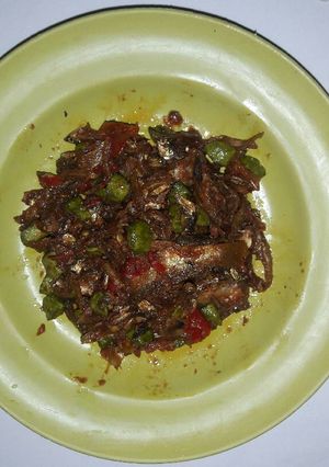 Foto resep Sambel Goreng Ikan Asin Campur Pete