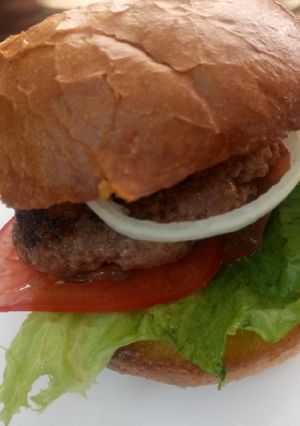A picture of American burger.