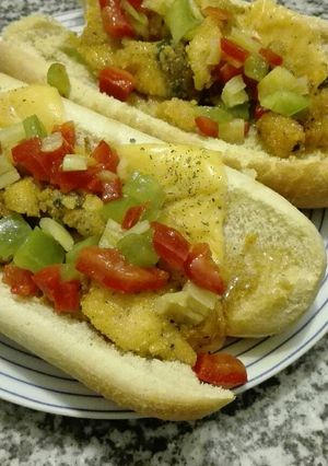 Una foto de Sándwich con Pollo Crispy