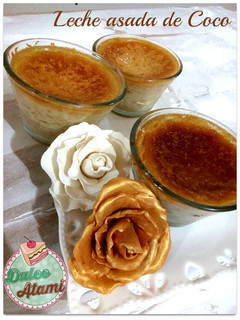 Una foto de Leche Asada de Coco!