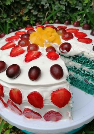 Una foto de Blue velvet frutal