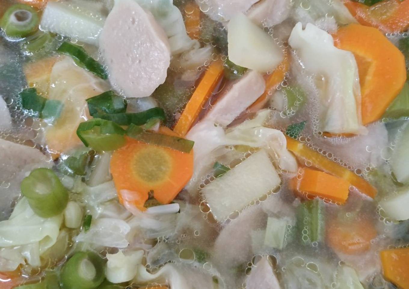 Siapkan sup sayur