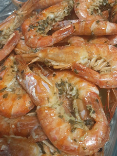 Una foto de Gambas al horno