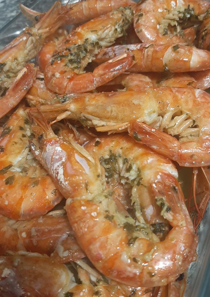 Una foto de Gambas al horno
