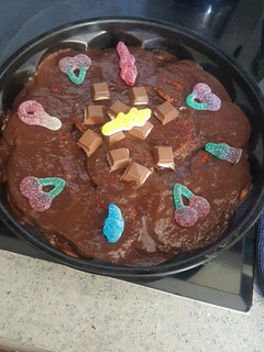 Una foto de Tarta de galletas de chocolate